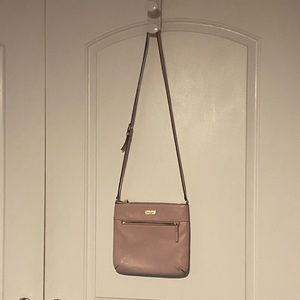 Kate Spade light pink leather crossbody bag
